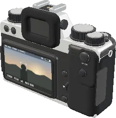 3D model of the FUJIFILM X-T30 II Mirrorless Camera (Silver)