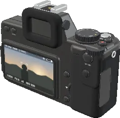 3D model of the FUJIFILM X-T50 Mirrorless Camera
