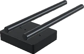 Neewer 15mm Rod Rail System Baseplate with 2 Rods