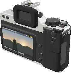 3D model of the Nikon Z fc Mirrorless Camera