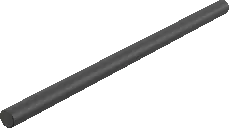 3D model of the Tilta 15mm Carbon Fiber Rods 12" (Pair)