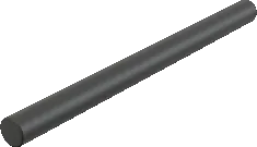 3D model of the Tilta 15mm Carbon Fiber Rods 8" (Pair)