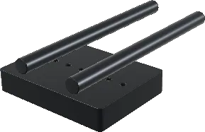 3D model of the Tilta 15mm LWS Baseplate with 8" Carbon Rods