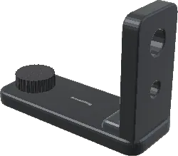 L-bracket, 1/4" screw ⇄ 1/4" thread